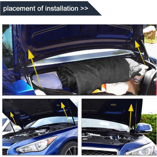 Car 25kg 55lbs Force 200mm Stroke M8 Thread Lift Support Car Gas Spring 2