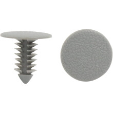 100pcs Plastic Trim Clips Bumper Front Door Rivets Fastener Gray 8mm for Car