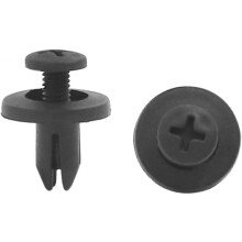 100 Pcs 6mm Hole Retainer Clips Plastic Drive Rivets Flaps Bumper Fender Push Clips