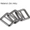 25mm(0.98") Metal Slide Strap Adjustable Buckle Fastener Black 4pcs 4