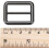25mm(0.98") Metal Slide Strap Adjustable Buckle Fastener Black 4pcs 5