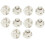10 Pcs T4.2 Green 3020 Surface Mount Device 1 LED Car Truck Dashboard Panel Light Lamp 1