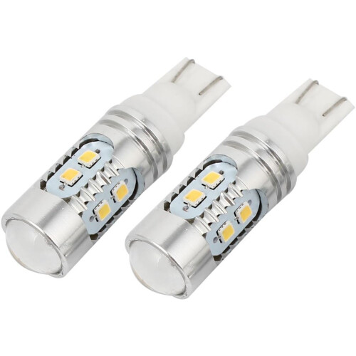 2 Pcs DC12V Cambus LED Wedge Car Auto Side Parking Tail Light Bulb White 10W