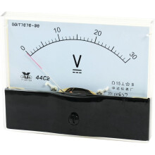 Analog Panel Voltmeter Volt Meter DC 0-30V Measuring Range 44C2 without Pulse