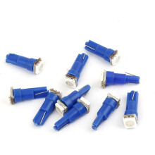 10Pcs T5 5050 Surface Mount Device LED Dashboard Turning Light Blue 18 37 Internal