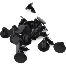 20pcs 8mm Plastic Rivets Automotive Body Fender Bumper Shield Retainers Clips Fasteners