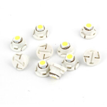 10 Pcs T4.7 Surface Mount Device 5050 LED White Dashboard Dash Indicator Light Internal
