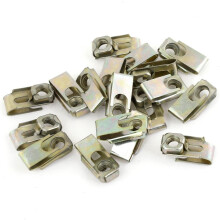 20pcs 24 x 11.5 x 10.5mm Spring Clips Speed Nuts for Car Panel Mudguard