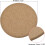 160mm(6.3") Round Coasters 10mm Thick Cork Cup Mat Pad Round Edge 2