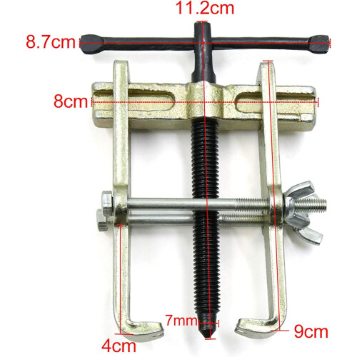 Auto Car Pump Pulley Remover Straight Type Two Claws Bearing Gear Puller Hand Tool 2