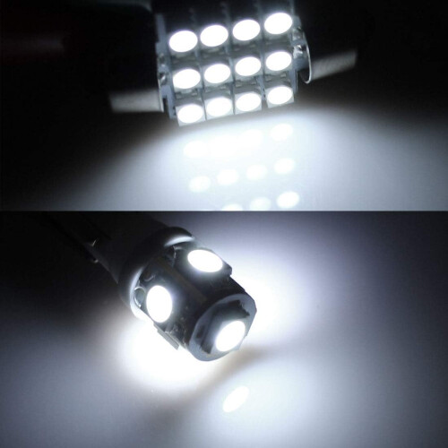 10pcs White LED Map Dome Light Bulb Lamp Interior Package Kit for Honda Civic 2006-2012 1