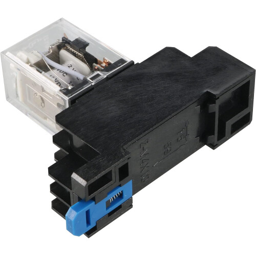 MY2J-DC12V Coil 8 Pin 35mm DIN Rail Electromagnetic Power Relay 2