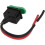 SPST Green Horn Button Momentary Wired Switch 12V for Motorbike 2