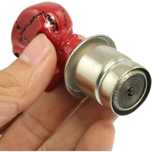 Replacement Decor Auto DC 12V Red Skull Head Style Auto Car Cigarette Lighter Plug Connector Ignition 2