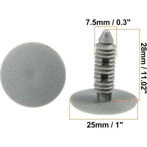 7mm Hole Rivets Fastener Fender Bumper Clips 20pcs 1