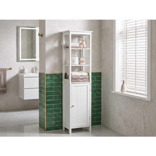 Beliani Bathroom Cabinet FUTALEUFU 40 cm White 1