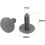 Car Parts Plastic Push Screw Rivet Panel Fixings Clips Gray 15 Pcs 2