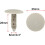 25 Pcs 8mm Car Retainers Plastic Splash Weatherstrip Mat Clip 2