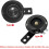 Car Motorcycle Black DC 60V 105dB Horn Trumpet Replacement 3