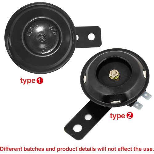Car Motorcycle Black DC 60V 105dB Horn Trumpet Replacement 2