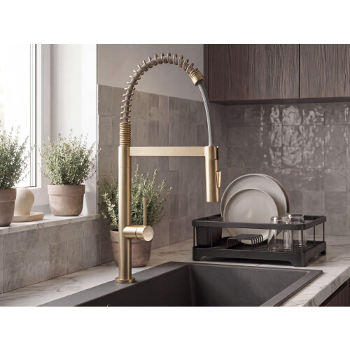 Beliani Kitchen Spring Coil Tap ATCAMA Gold 1