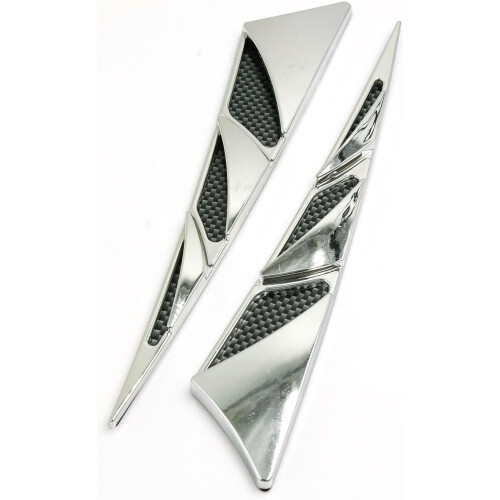 2pcs Triangle Shape Car Air Flow Fender Sticker 1