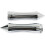 2pcs Motorcycle 1" Hand Grips Silver Tone for Harley 3