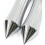 2pcs Motorcycle 1" Hand Grips Silver Tone for Harley 6
