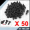 50pcs 8mm Plastic Push Rivet Bumper Fastener Pin Clips Retainer Clips 2