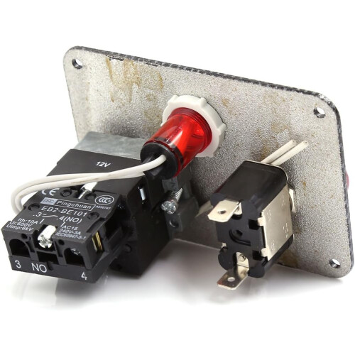 Car 12V Ignition Switch Panel Engine Start Push Button RED LED Toggle 1