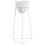 Beliani Elevated Plant Pot LIPARIS 30 cm Metal White 4