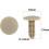 100pcs 6mm Hole Plastic Rivets Fastener Push Clips Khaki for Car 2