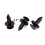 100 Pcs Car 8mm Hole Plastic Rivet Fender Bumper Clips Fastner 5