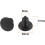 24 Pcs Black Plastic Rivets Fender Bumper Push Clips for 9mm Hole Dia 2
