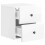 VidaXL vidaXL Wall-Mounted Bedside Cabinet with Drawer 2 pcs High Gloss White 6