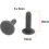 Car Plastic Push Fastener Rivets Clips 6mm x 6mm Hole 100 Pcs Gray 2