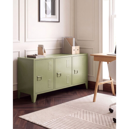 Beliani Storage Unit CARDIFF Metal Green 1