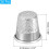 Sewing Thimble Finger Protector, 50 Pcs Metal Finger Shield Ring for Hand Sewing, Craft Accessories DIY Sewing Tools, Silver 2