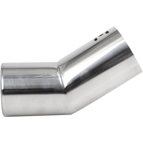 61mm Inlet Chrome Curved Car Exhaust Muffler Ends Tail Pipe Tip 1