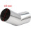 61mm Inlet Chrome Curved Car Exhaust Muffler Ends Tail Pipe Tip 3