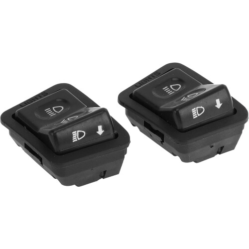 Motorcycle 2 Position Headlight Push Switch 2 Pcs 1
