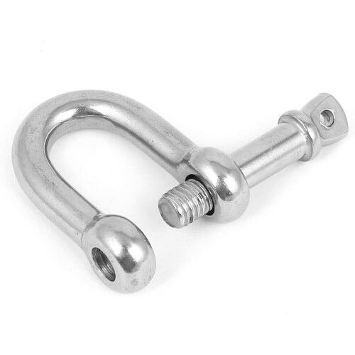 10PCS Stainless Steel Wire Rope Fastener Bow D Shackles 4mm Thread 1