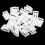 Plastic Fasteners Auto Car Trim Instrument Panel Dashboard 20PCS White 4