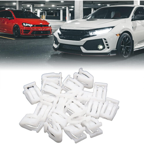 Plastic Fasteners Auto Car Trim Instrument Panel Dashboard 20PCS White 1