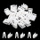 Plastic Fasteners Auto Car Trim Instrument Panel Dashboard 20PCS White 3
