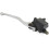 Motorcycle Metal Front Brake Master Pump Lever Black Silver Tone 2
