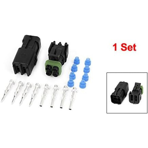 Plastic Waterproof Cable Connectors Socket 4-Pin 4 Positions for Car 1
