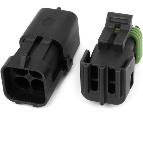 Plastic Waterproof Cable Connectors Socket 4-Pin 4 Positions for Car 2