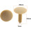 Car 35mm Length Plastic Rivet 50pcs Beige 2