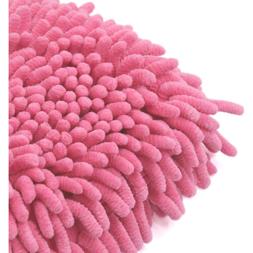 Fuchsia Microfiber Chenille Wash Mitt Car Window Washing Cleaning Glove Duster 2